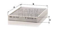 Raitisilmasuodatin MANN-FILTER CUK 2733
