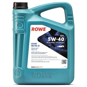Moottoriöljy Rowe Hightec Synt Rs Hc-D Sae 5W-40 5L, Universal