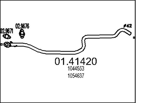 Pakoputki MTS 01.41420