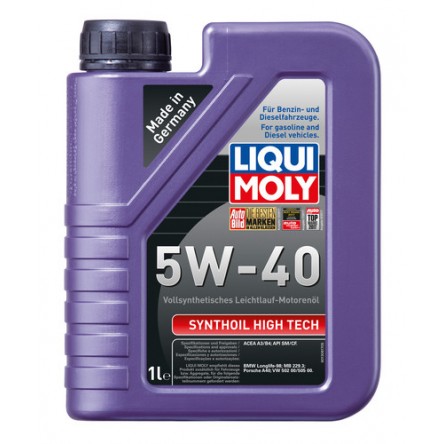 Moottoriöljy LIQUI MOLY SYNTHOIL HIGH TECH 5W40 1L
