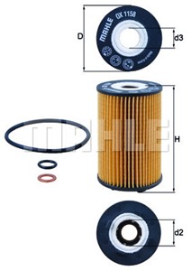 Öljynsuodatin, ssangyong actyon ii, korando, korando van, 1721803009, A1721840025