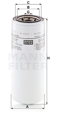 Polttoainesuodatin MANN-FILTER WK 970/2