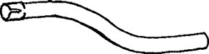 Pakoputki, Keskellä, mercedes-benz t1 flak/chassi [601, b602], t1 skåp [601, 611, b602], t1/tn flak/chassi, t1/tn skåp, 6014901807, 6014