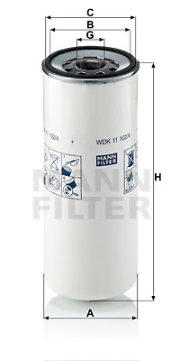 Polttoainesuodatin MANN-FILTER WDK 11 102/4