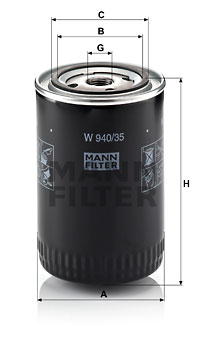 Öljynsuodatin MANN-FILTER W 940/35