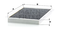 Raitisilmasuodatin MANN-FILTER CUK 3569