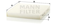 Raitisilmasuodatin MANN-FILTER CU 27 008