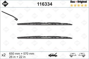 Pyyhkijänsulka, Edessä, alpina b10, b10 touring, bmw 5 [e39], 5 touring [e39], 61619070579