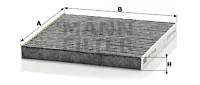 Raitisilmasuodatin MANN-FILTER CUK 18 002