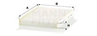 Raitisilmasuodatin MANN-FILTER CU 2532