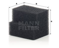 Suodatin, kampikammiotuuletus MANN-FILTER LC 5008