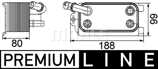 Öljynjäähdytin, autom. vaihteisto MAHLE ORIGINAL CLC 72 000P