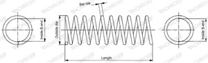 Jousi (auton jousitus), Taka-akseli, mercedes-benz c-klass [w202], clk [c208], e-klass t-model [s210], 202 324 1804, 210 324 3104, 21032