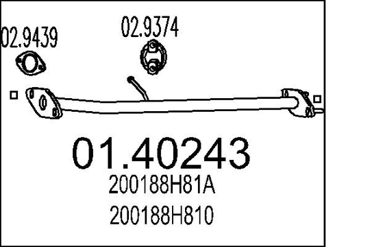 Pakoputki MTS 01.40243