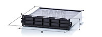 Raitisilmasuodatin MANN-FILTER CUK 28 013