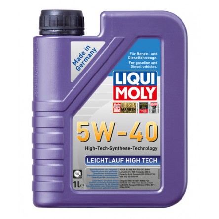Moottoriöljy LIQUI MOLY LEICHTLAUF HIGH TECH 5W40 1L