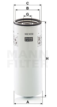 Polttoainesuodatin MANN-FILTER WK 9058