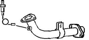 Pakoputki, Edessä, mazda 323 f vi, 323 s vi, ZL06-40-500