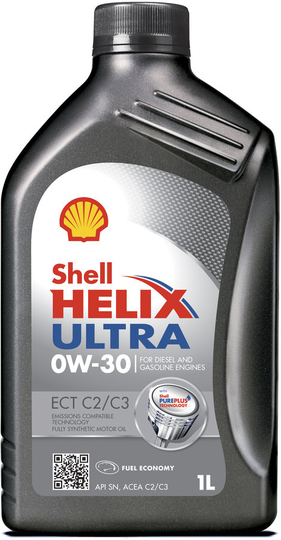 Moottoriöljy SHELL HELIX ULTRA ECT C2/C3 0W30 1L