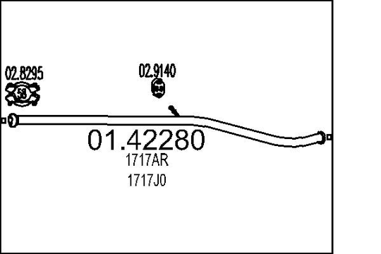 Pakoputki MTS 01.42280