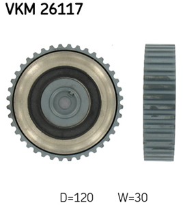 Ohjainrulla, hammashihna, Yläpuolella, opel,renault, 82 00 043 325, 82 00 125 710, 82 00 548 227