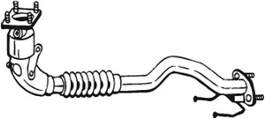 Katalysaattori, Edessä, audi a3, vw golf v, 1K0254301JX, 1K0254301PX