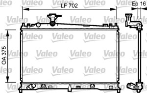 Jäähdytin, moottorinjäähdytys, mazda 6 hatchback, 6 sedan, 6 station wagon, LF2115200, LF21-15-200, LF2115200A, LF21-15-200A, LF2115200B