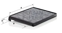 Raitisilmasuodatin MANN-FILTER CUK 33 001
