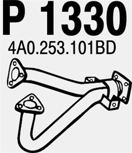 Pakoputki, Edessä, audi 100 c4 avant, 100 c4 sedan, a6 c4, a6 c4 avant, 4A0253301BD