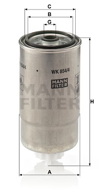 Polttoainesuodatin MANN-FILTER WK 854/4
