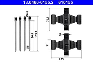 Tarvikesarja, jarrupala, Etuakseli, mercedes-benz cls [c219], e-klass [w211], e-klass t-model [s211], sl [r230], 000 421 47 74, 000 421