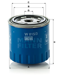 Öljynsuodatin MANN-FILTER W 815/3