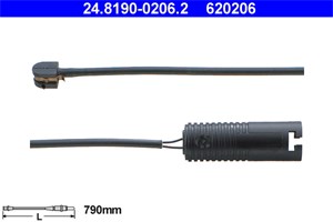 Kulumisenilmaisin, jarrupala, Taka-akseli, bmw 3 [e36], 3 cabriolet [e36], 3 coupé [e36], 3 touring [e36], 34 35 1 181 342, 34 35 1 181