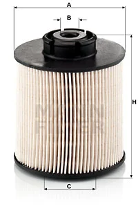 Polttoainesuodatin MANN-FILTER PU 1046/1 x