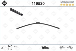 Pyyhkijänsulka, Takana, citroën,ford,mini,nissan,renault, 16 113 538 80, 16 232 360 80, 1611353880, 1623236080, 287909786R, 61 61 7 411