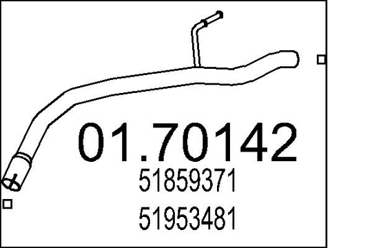 Pakoputki MTS 01.70142