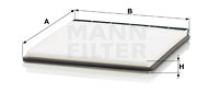 Raitisilmasuodatin MANN-FILTER CU 2734