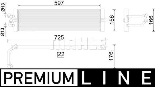 Öljynjäähdytin, autom. vaihteisto MAHLE ORIGINAL CLC 293 000P
