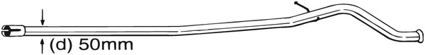 Korjausputki, katalysaattori BOSAL 889-541