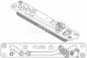 Öljynjäähdytin, automaattivaihteisto, bmw x5 [e70], x6 [e71, e72], 17217553389, 7 553 389