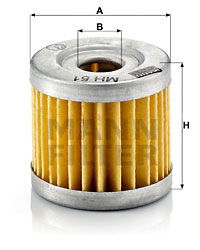 Öljynsuodatin MANN-FILTER MH 51