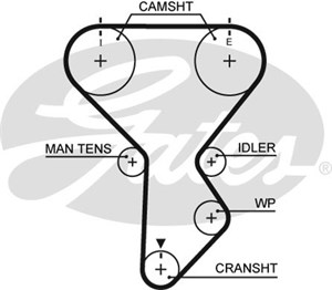 Hammashihna, kia,mazda, 0K954-12-205, FE3N-12-205, FE3N-12-2059A