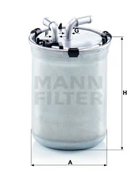 Polttoainesuodatin MANN-FILTER WK 823/2