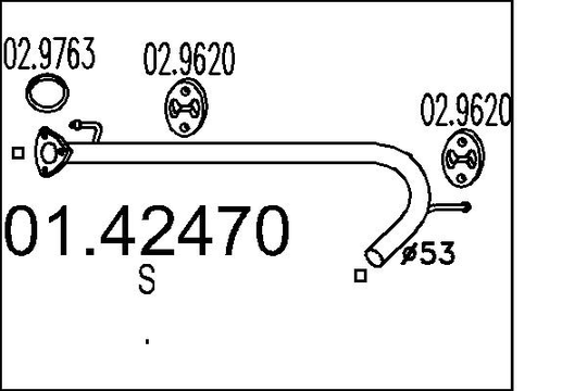 Pakoputki MTS 01.42470