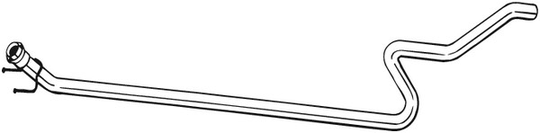 Pakoputki, Keskellä, citroën c5 iii, c5 break iii, peugeot 508 i, 508 sw i, 508 sw skåp / kombi, 1608308580, 1717QN
