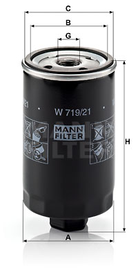 Öljynsuodatin MANN-FILTER W 719/21