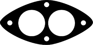 Tiiviste, pakoputki, Ennen keskiäänenvaimenninta, Ennen takaäänenvaimenninta, audi,seat,vw, 431253115A
