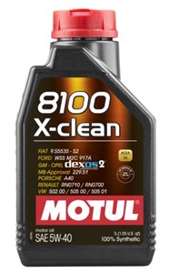 Moottoriöljy Motul 8100 X-Clean 5W-40, Universal