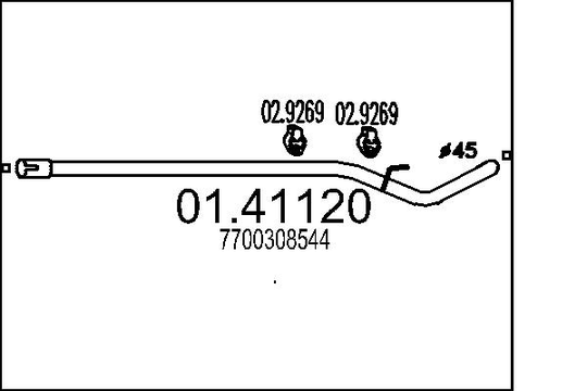 Pakoputki MTS 01.41120