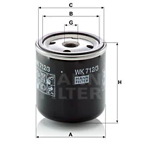 Polttoainesuodatin MANN-FILTER WK 712/3